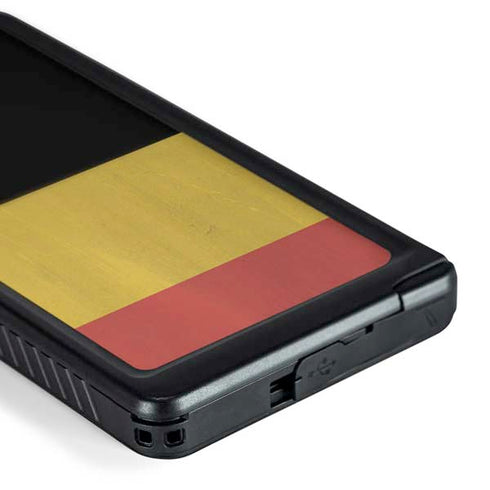 Belgium Flag Distressed Galaxy S24 Ultra Waterproof Case